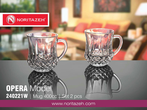 نیم لیوان دسته دارچای خوری اپرا کادویی